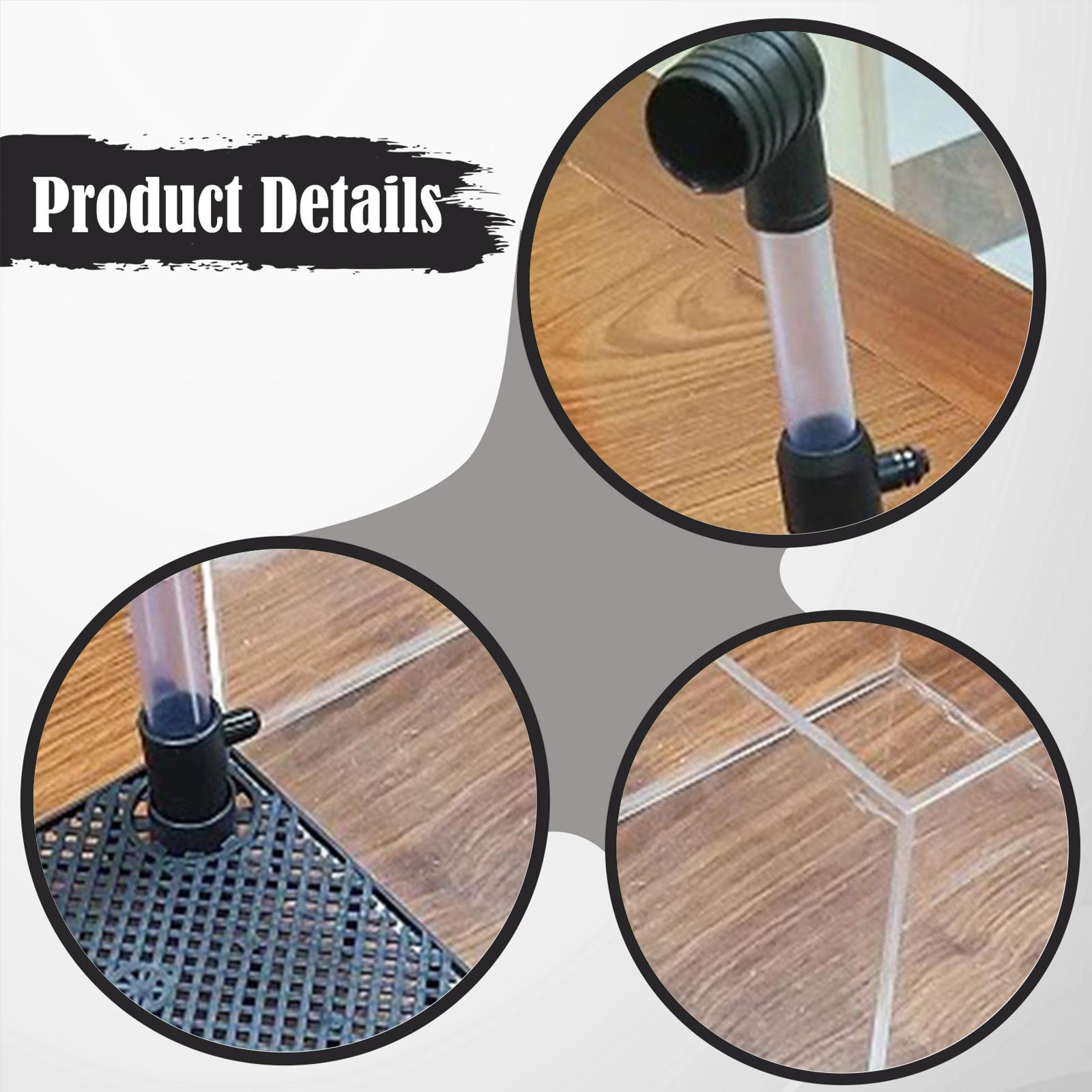 Planted Aquarium Undergravel Filter - 透明アクリル製水槽フィルターボックス、底砂用ミニスクエア、エビ、魚、水生植物用
